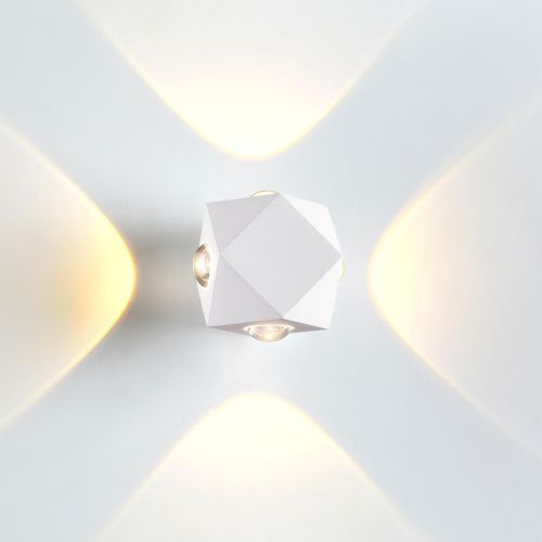 Уличный настенный светодиодный светильник Odeon Light Hightech Diamanta 4219/8WL  фото 4