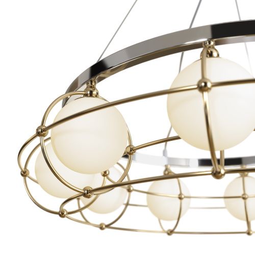 Подвесная люстра Maytoni Carcass MOD312PL-10GCH  фото 4
