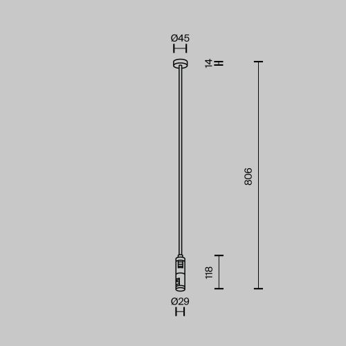 Комплектующие для трековой системы Technical TRA159С-D1-B  фото 2