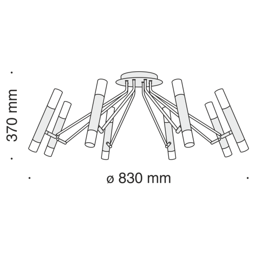 Потолочная люстра Maytoni Vigo MOD620CL-16B  фото 2