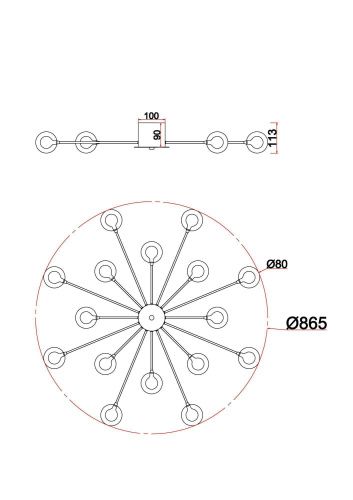 Потолочный светильник Freya FR5242CL-16BS1  фото 7