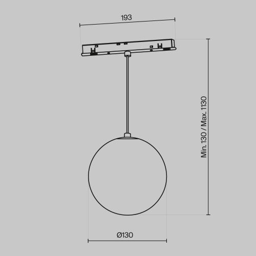 Трековый подвесной светильник Technical TR039-4-5W3K-WW-DS-W  фото 8