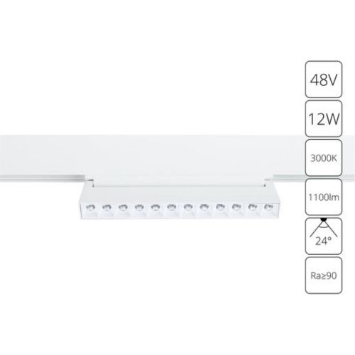 Трековый светодиодный светильник Arte Lamp Linea A4678PL-1WH 