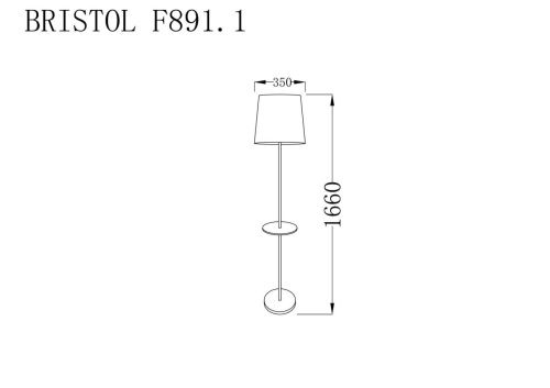 Торшер Lucia Tucci Bristol F891.1  фото 3